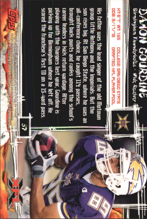 2001 Topps XFL Football Cards - Picture 63 of 107