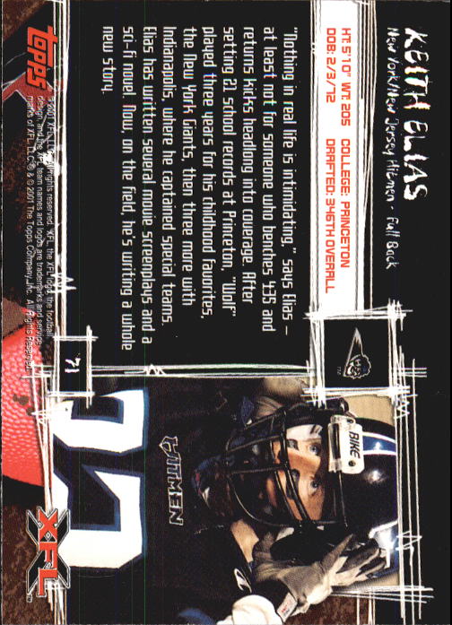 B2099- 2001 Topps XFL Football Cards 1-100 +Inserts -You Pick- 15+ FREE US SHIP - Picture 139 of 195