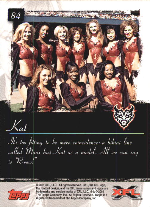 2001 Topps XFL Football Cards - Picture 87 of 107