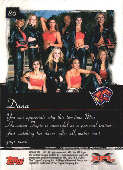 2001 Topps XFL Football Cards - Picture 91 of 107