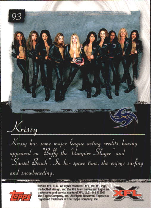 B2099- 2001 Topps XFL Football Cards 1-100 +Inserts -You Pick- 15+ FREE US SHIP - Picture 181 of 195