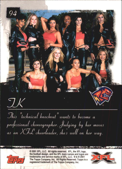 2001 Topps XFL Football Cards - Picture 99 of 107