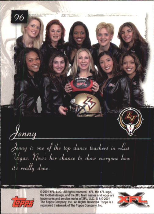 2001 Topps XFL Football Cards - Picture 103 of 107