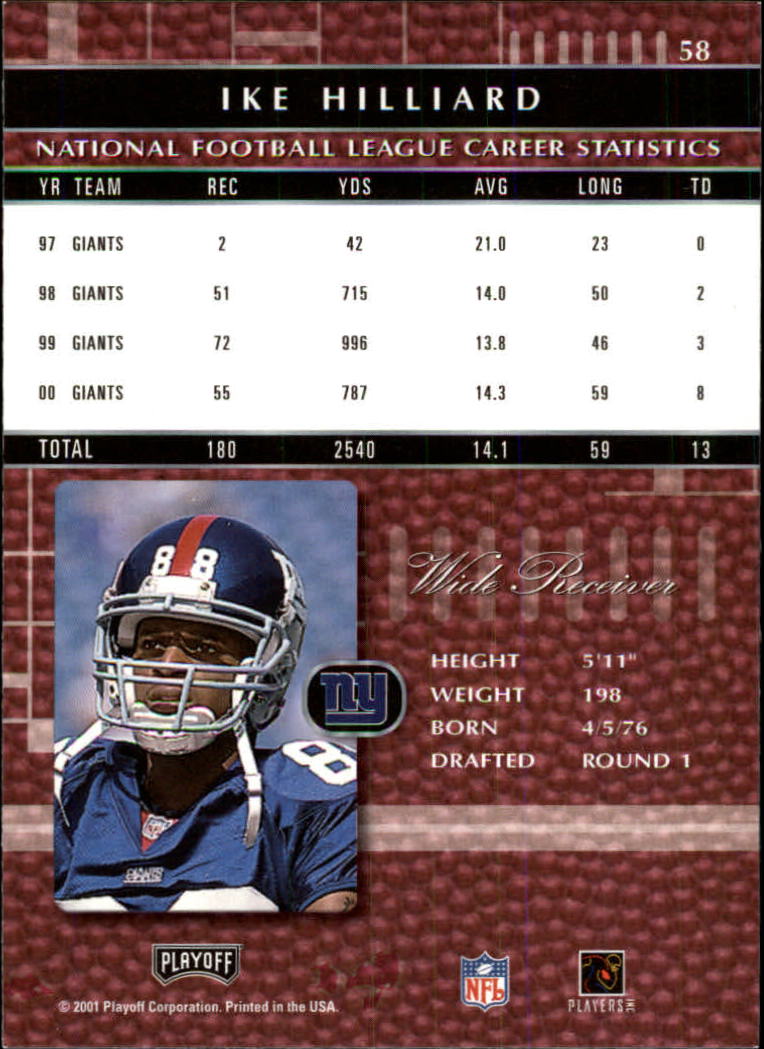 2001 Absolute Memorabilia (Playoff) Football Cards - Picture 27 of 92