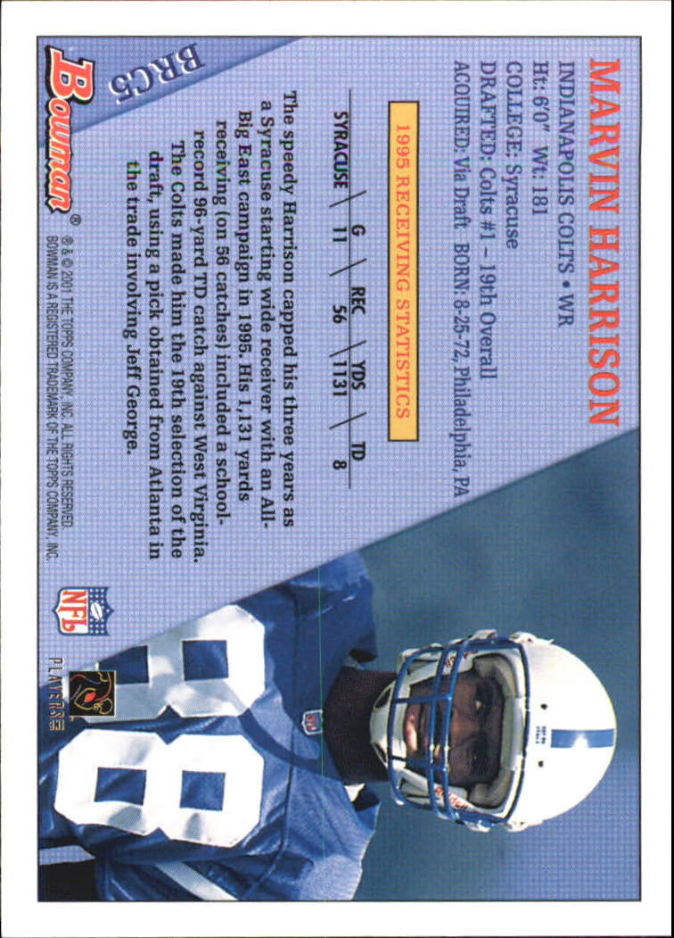 Tarjetas de fútbol americano Bowman 2001 "insertar" - Imagen 31 de 37