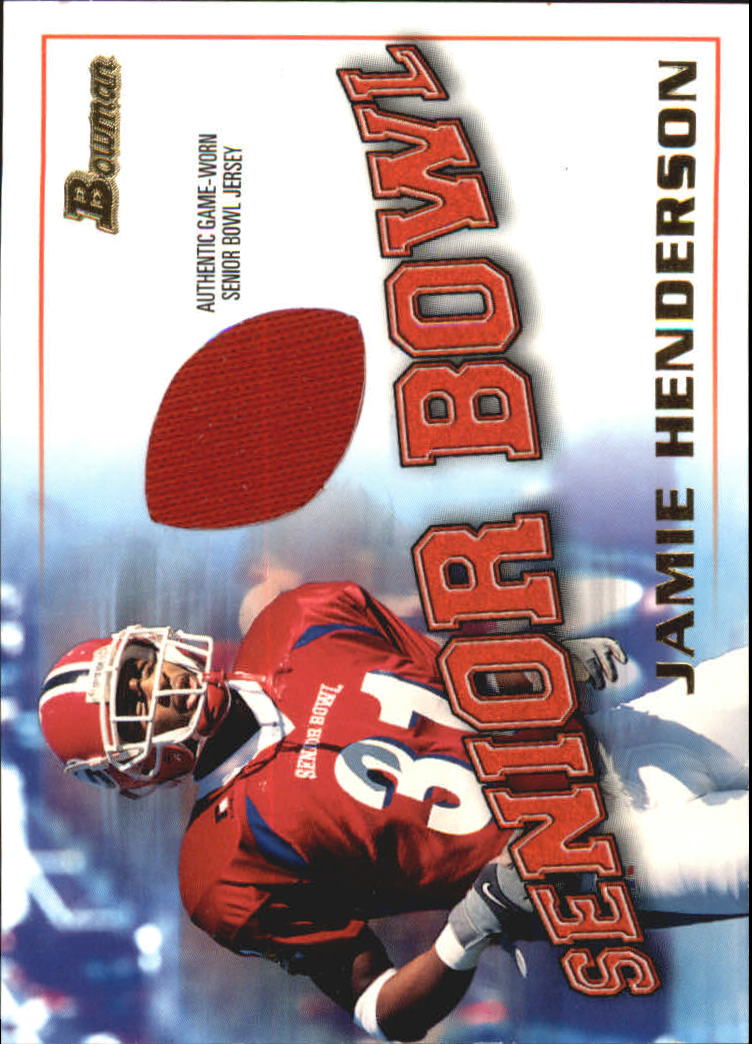 2001 Bowman Rookie Relics #BJJHE Jamie Henderson I