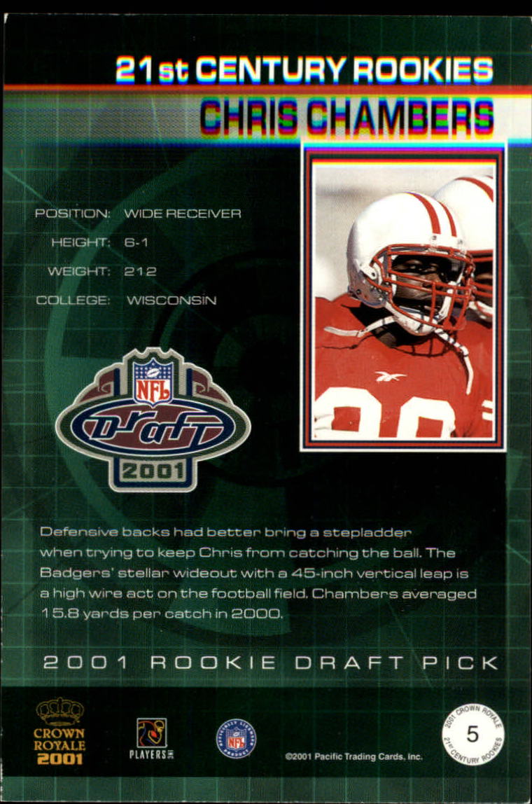 2001 Crown Royale (Pacific) Football "Insert" Cards - Picture 58 of 64
