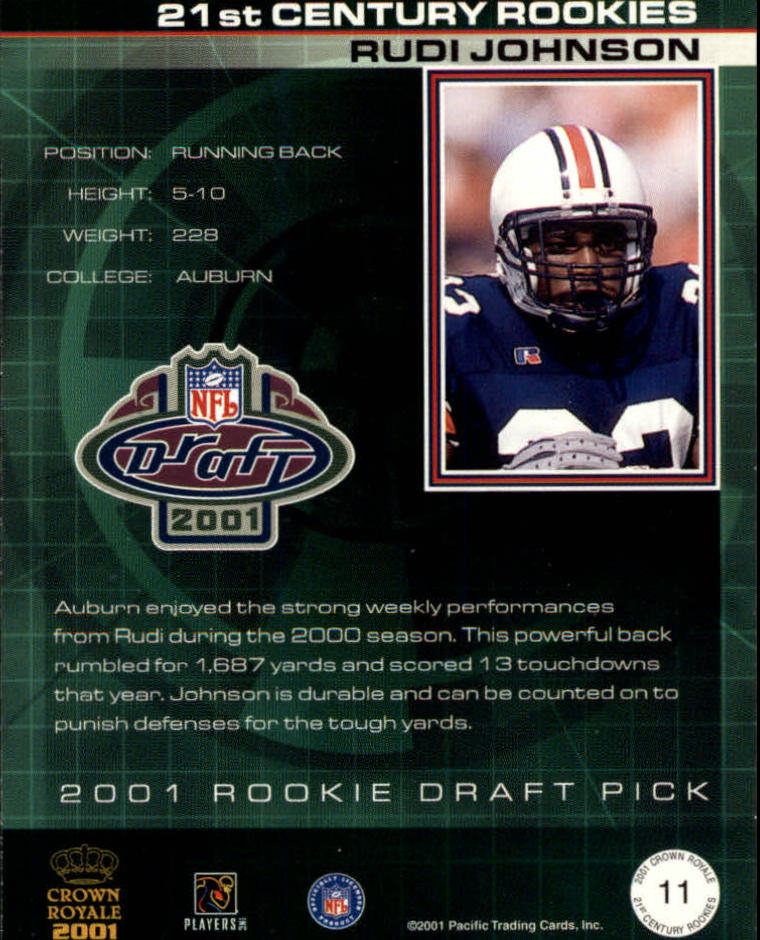 2001 Crown Royale (Pacific) Football "Insert" Cards - Picture 52 of 64