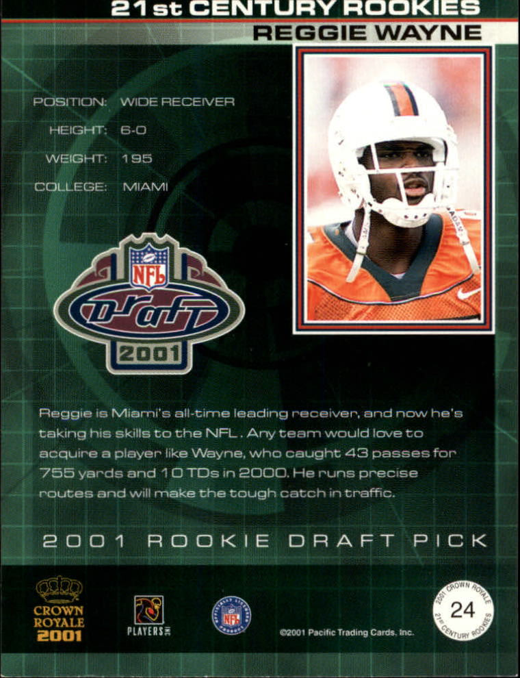 2001 Crown Royale (Pacific) Football "Insert" Cards - Picture 38 of 64