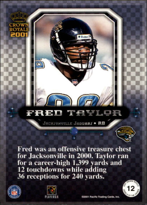 2001 Crown Royale (Pacific) Football "Insert" Cards - Picture 29 of 64