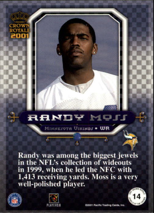 2001 Crown Royale (Pacific) Football "Insert" Cards - Picture 25 of 64