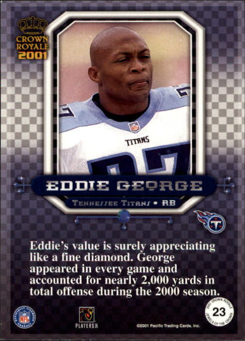 2001 Crown Royale (Pacific) Football "Insert" Cards - Picture 19 of 64