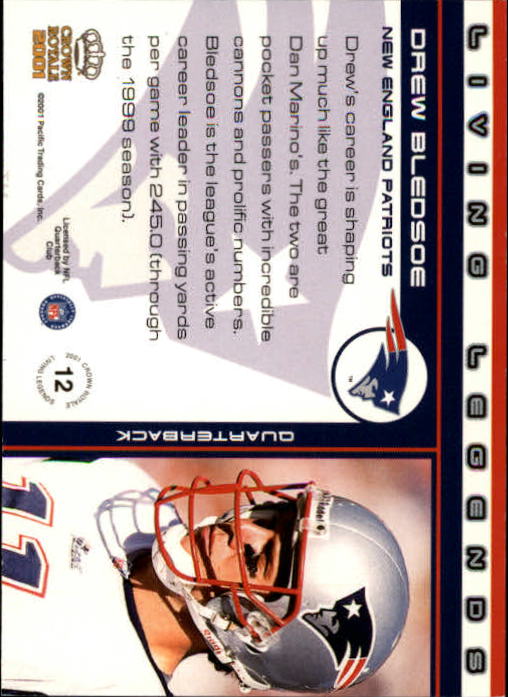 2001 Crown Royale (Pacific) Football "Insert" Cards - Picture 17 of 64