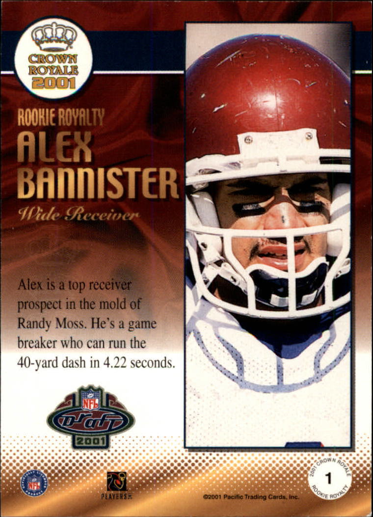 2001 Crown Royale (Pacific) Football "Insert" Cards - Picture 7 of 64