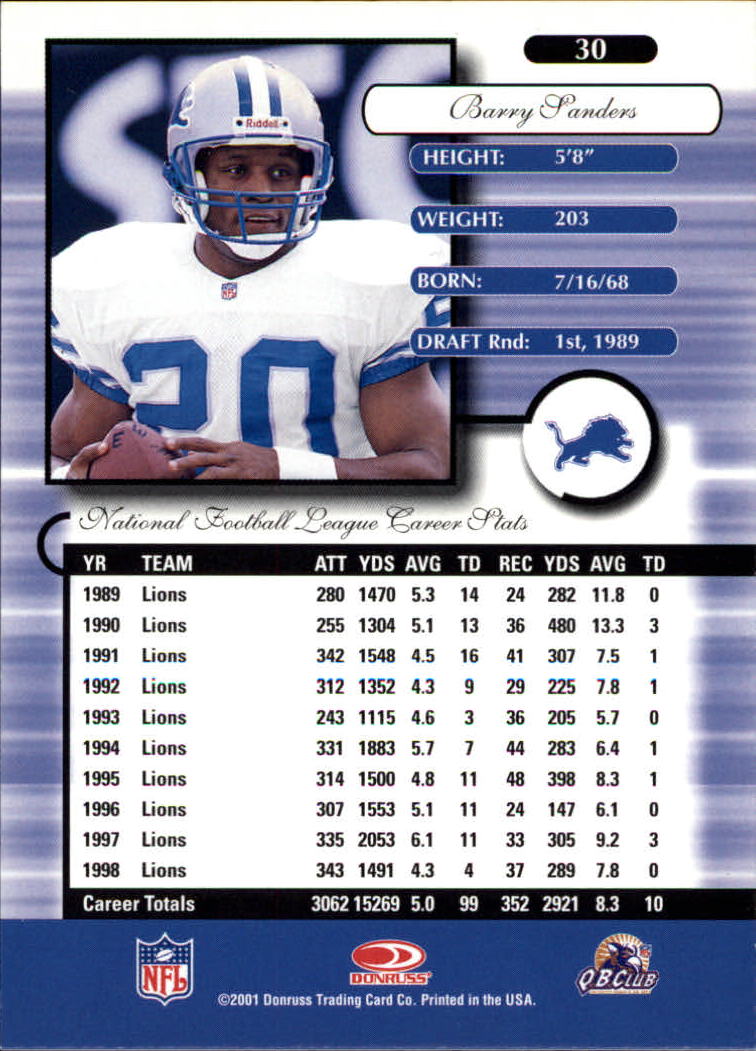 1997 Pro Line III DC - #68 Barry Sanders