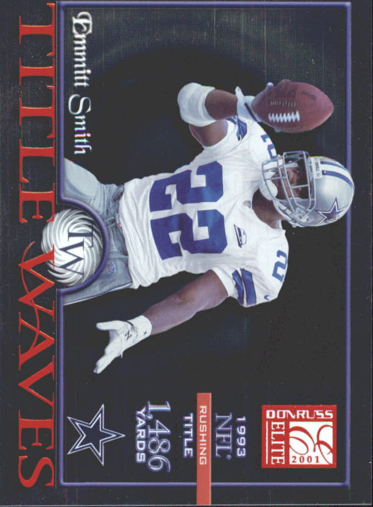 2001 Donruss Elite Throwback Threads Emmitt Smith Autograph Jersey Serial  #6/100 at 's Sports Collectibles Store