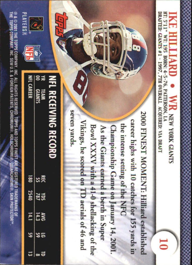 2001 Finest (Topps) Football Cards - Picture 13 of 154