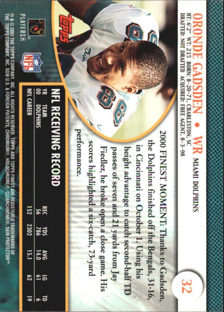 2001 Finest (Topps) Football Cards - Picture 47 of 154