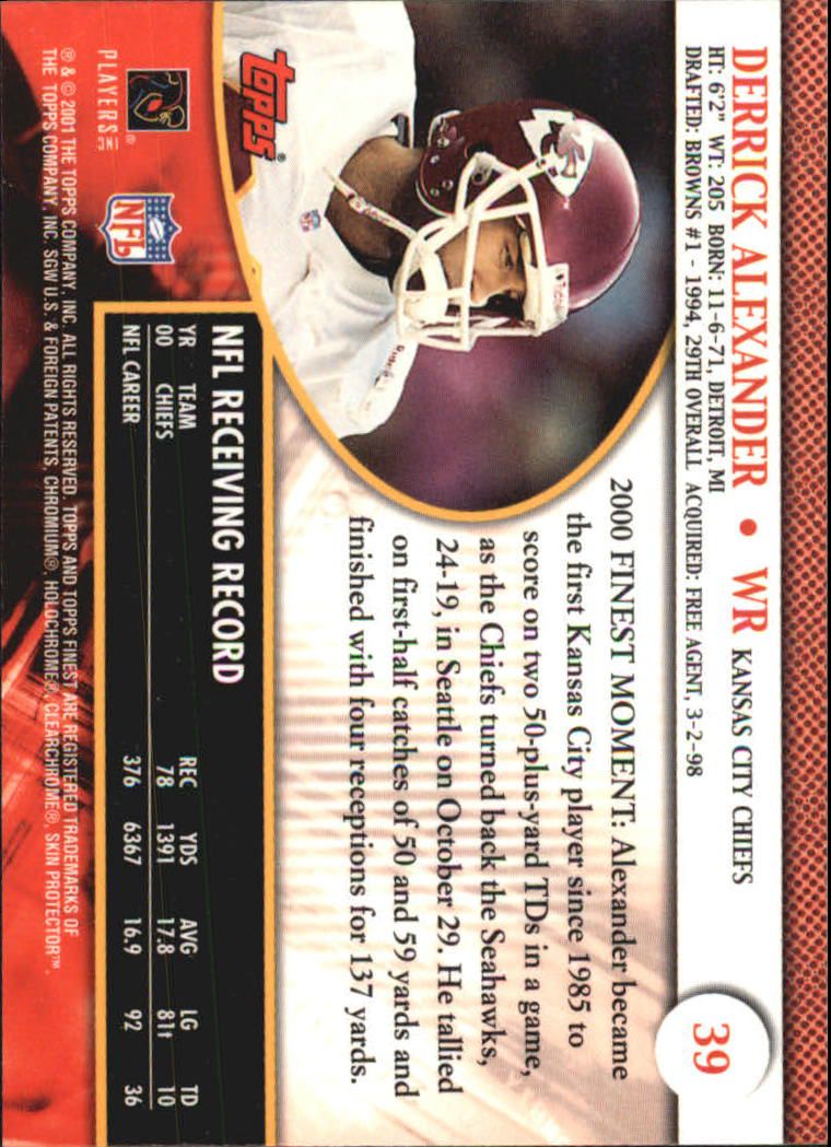 2001 Finest (Topps) Football Cards - Picture 57 of 154