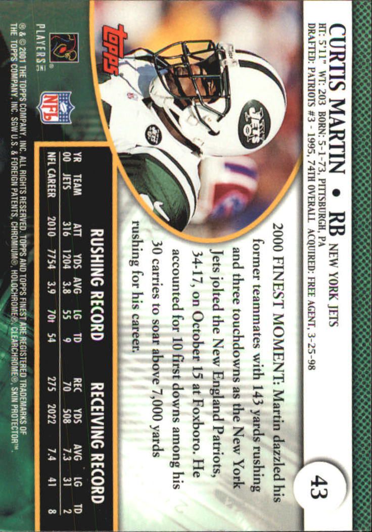 2001 Finest (Topps) Football Cards - Picture 63 of 154