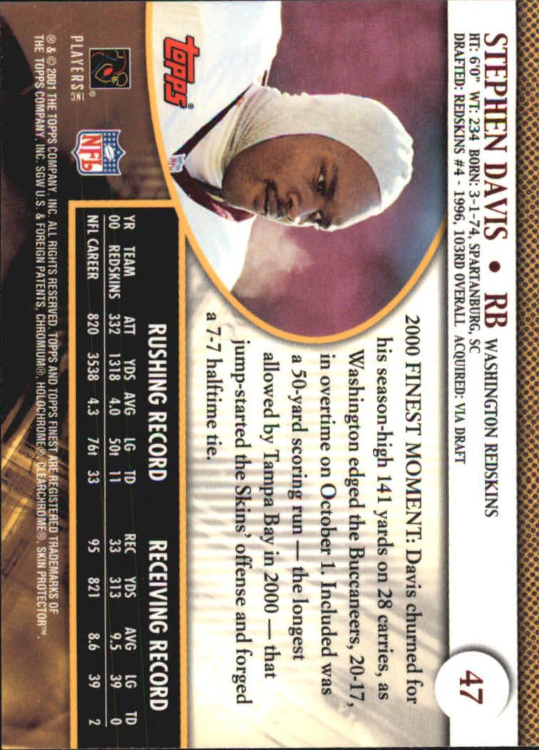 2001 Finest (Topps) Football Cards - Picture 71 of 154