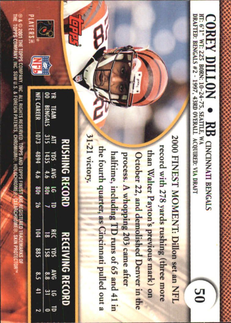 2001 Finest (Topps) Football Cards - Picture 75 of 154