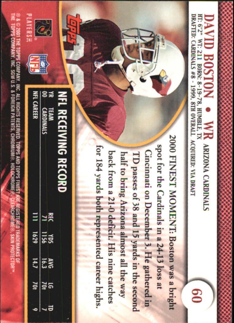2001 Finest (Topps) Football Cards - Picture 84 of 154