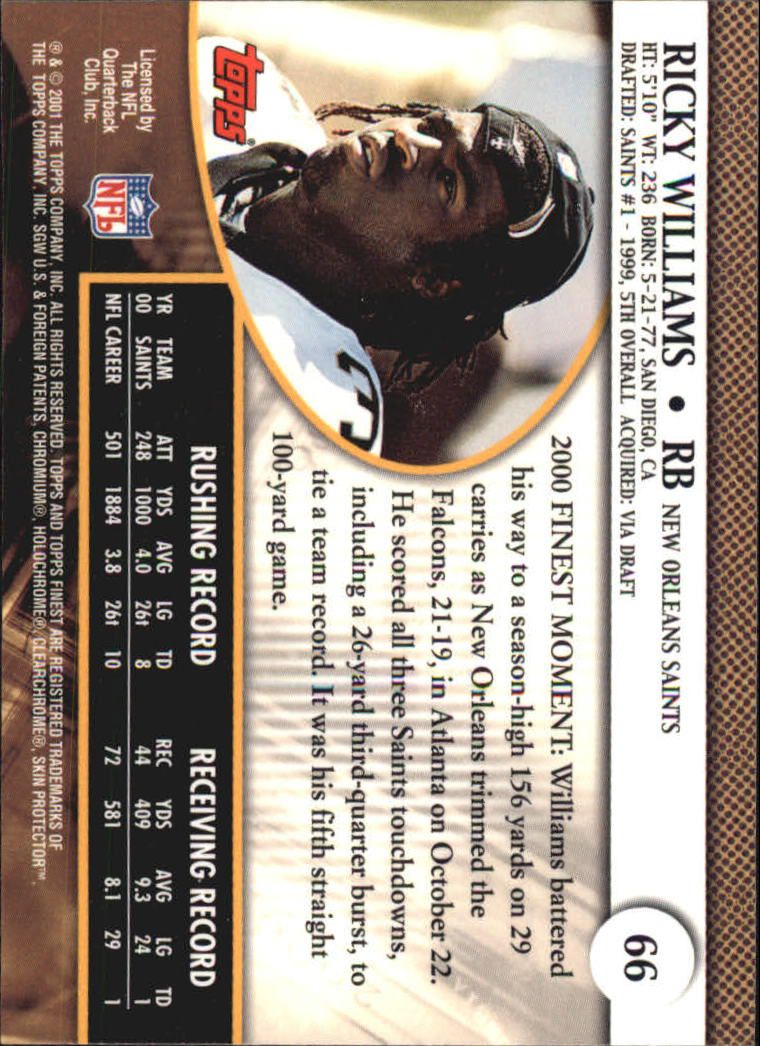 2001 Finest (Topps) Football Cards - Picture 92 of 154