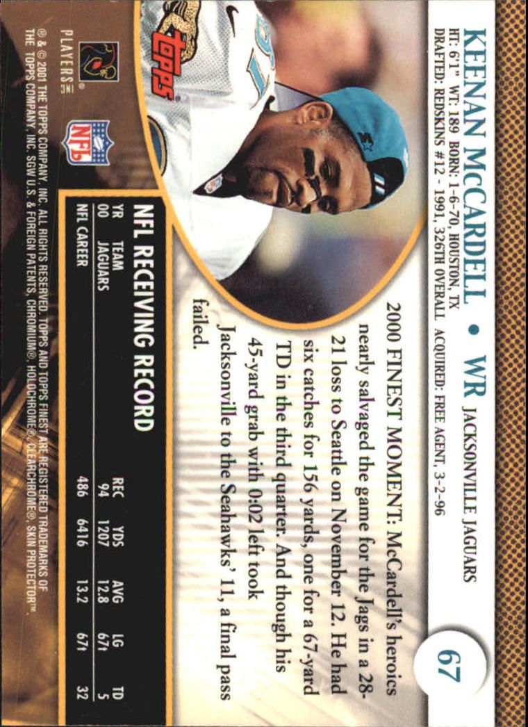 2001 Finest (Topps) Football Cards - Picture 94 of 154