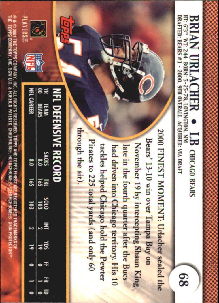 2001 Finest (Topps) Football Cards - Picture 96 of 154