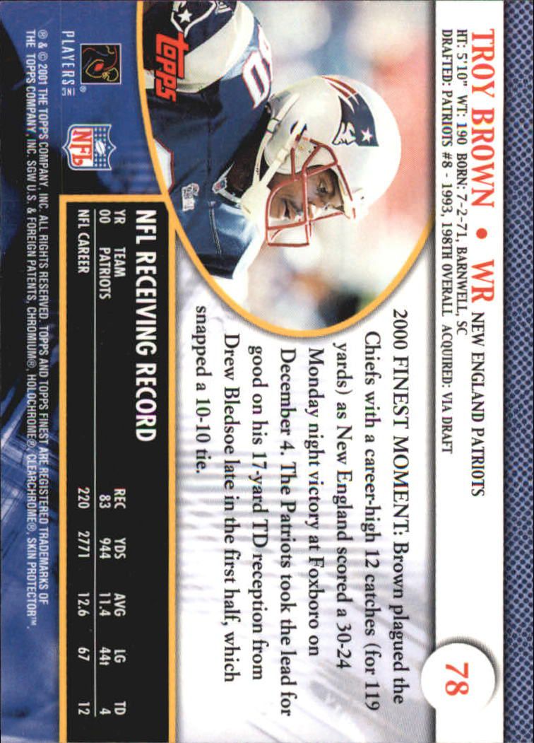 2001 Finest (Topps) Football Cards - Picture 108 of 154