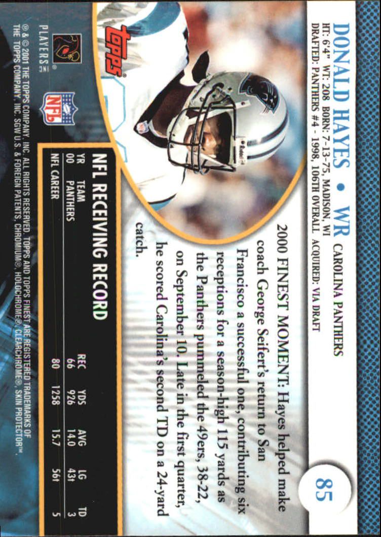 2001 Finest (Topps) Football Cards - Picture 122 of 154