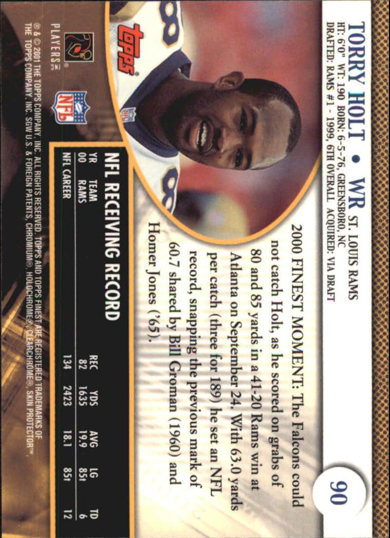 2001 Finest (Topps) Football Cards - Picture 132 of 154