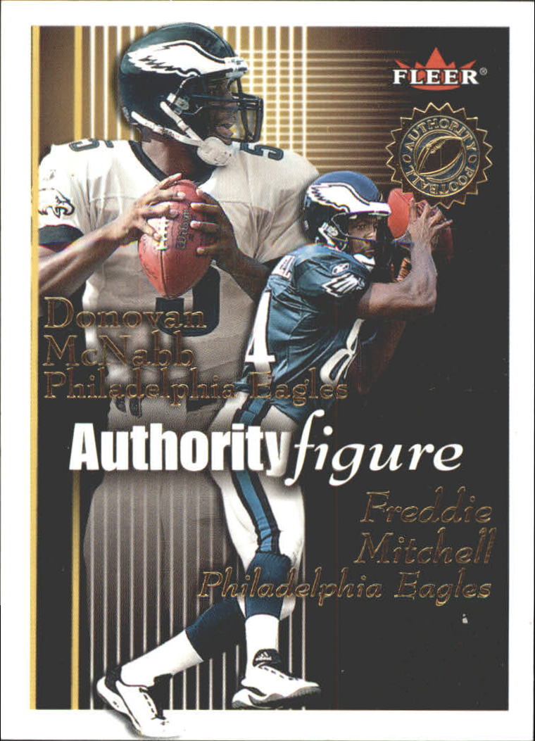 2001 Fleer Authority Figure #11 Freddie Mitchell/Donovan McNabb