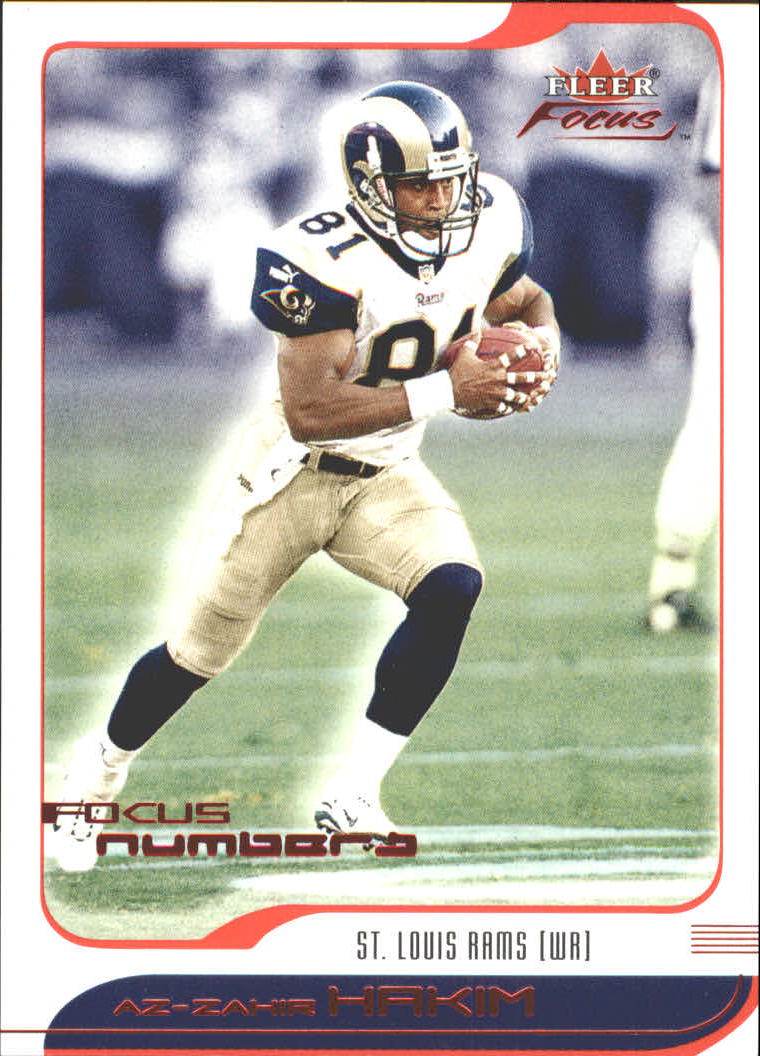 2001 Fleer Focus Numbers #133 Az-Zahir Hakim/138