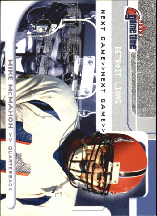 2001 Fleer Game Time #144 Mike McMahon RC