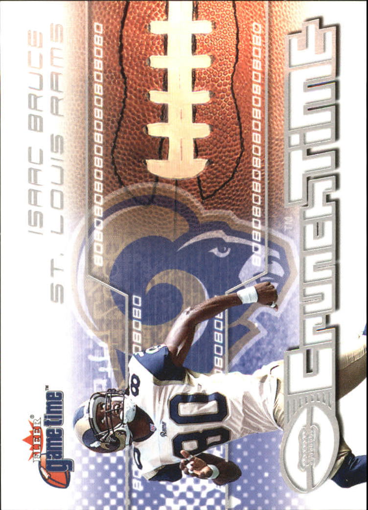 2001 Fleer Game Time Crunch Time #2 Isaac Bruce