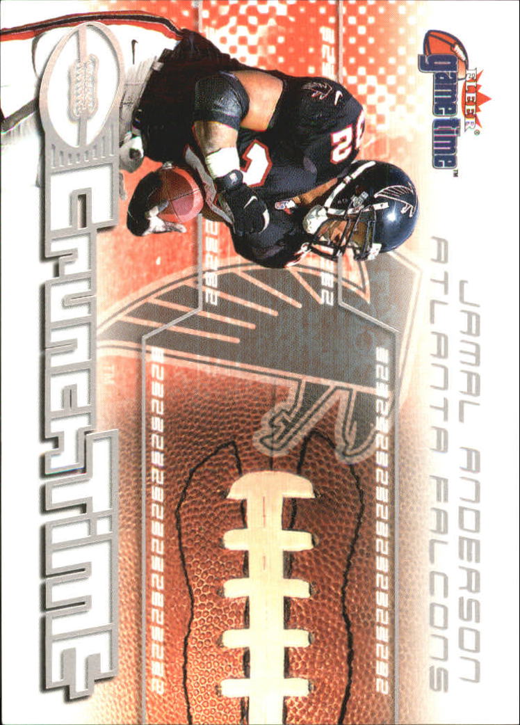 2001 Fleer Game Time Crunch Time #8 Jamal Anderson