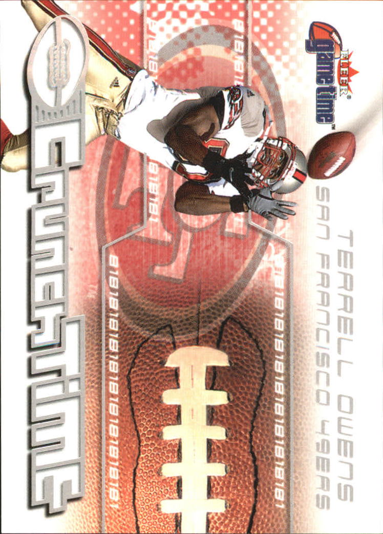 2001 Fleer Game Time Crunch Time #9 Terrell Owens