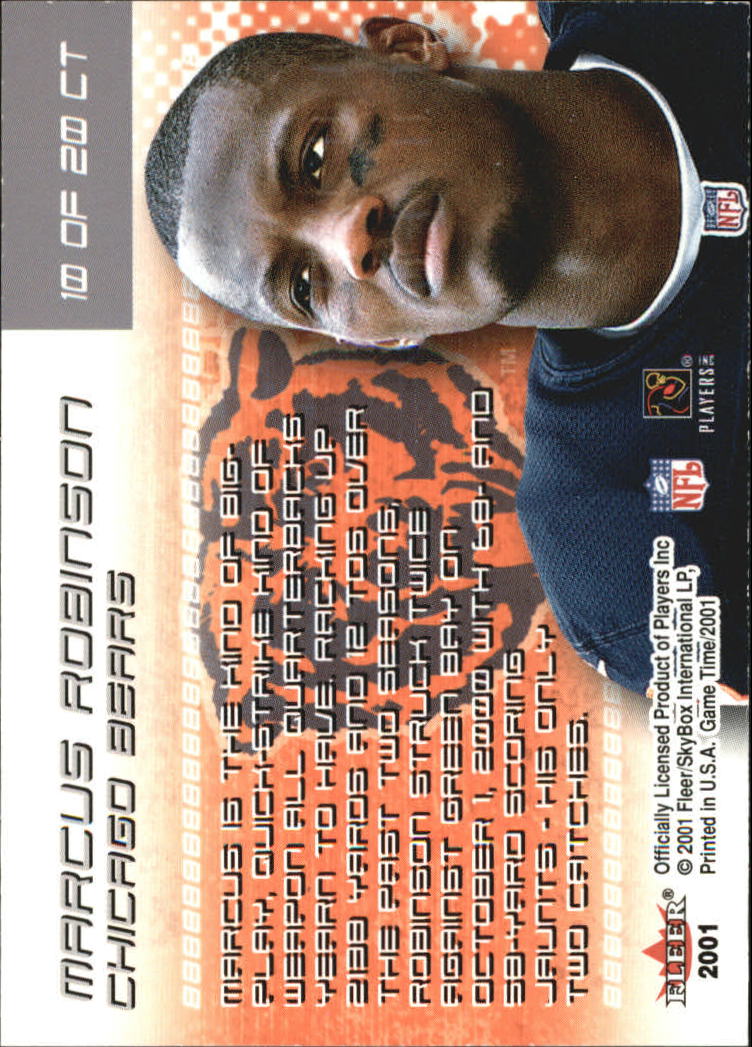 2001 Fleer Game Time Crunch Time #10 Marcus Robinson