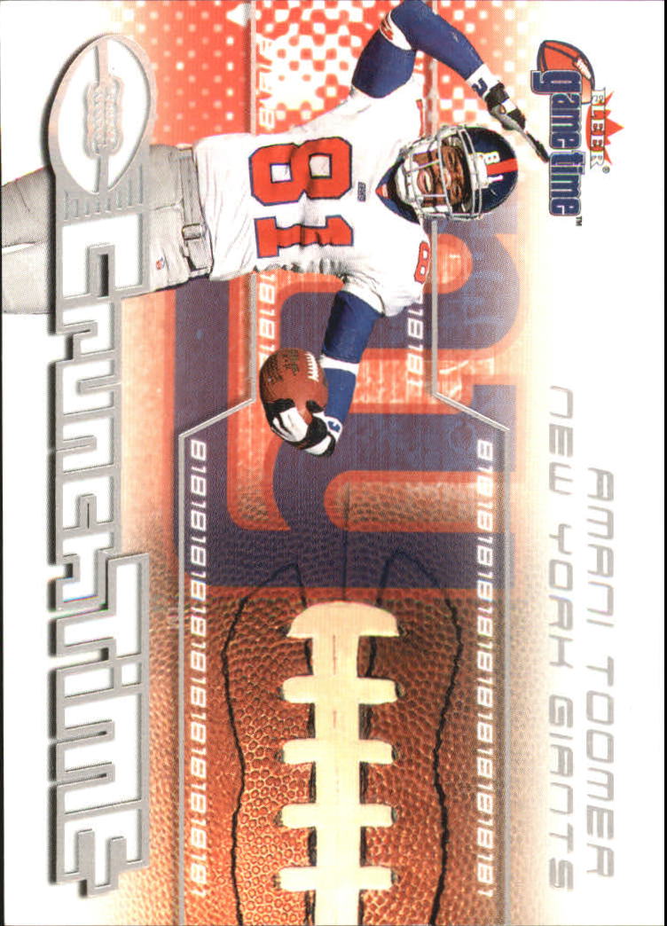 2001 Fleer Game Time Crunch Time #13 Amani Toomer