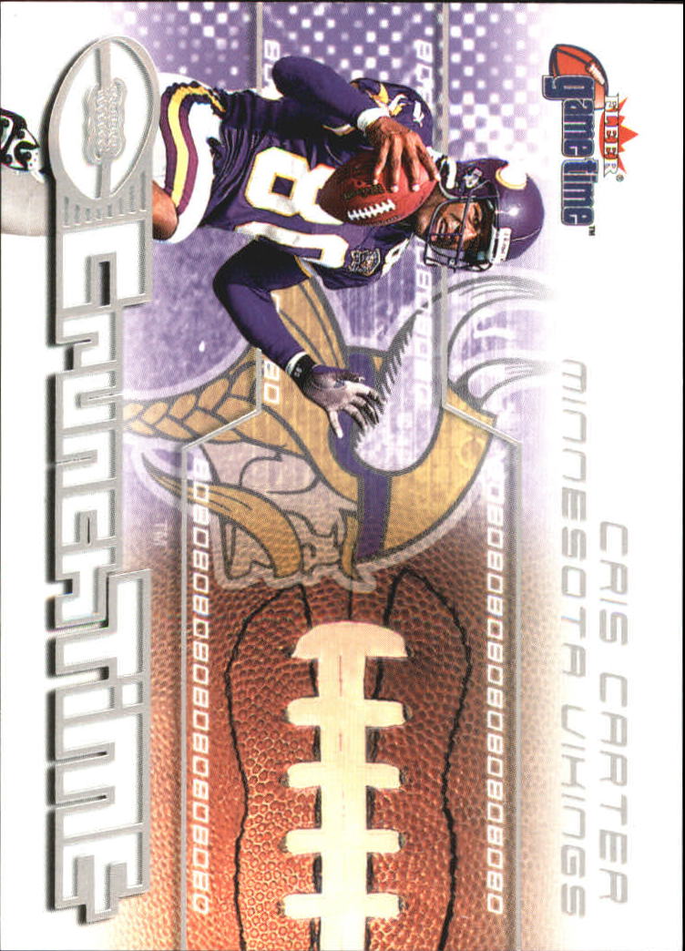 2001 Fleer Game Time Crunch Time #15 Cris Carter