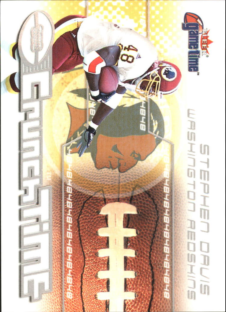 2001 Fleer Game Time Crunch Time #16 Stephen Davis