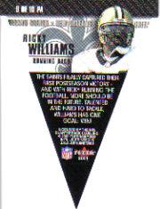 2001 Fleer Genuine Pennant Aggression #9 Ricky Williams back image
