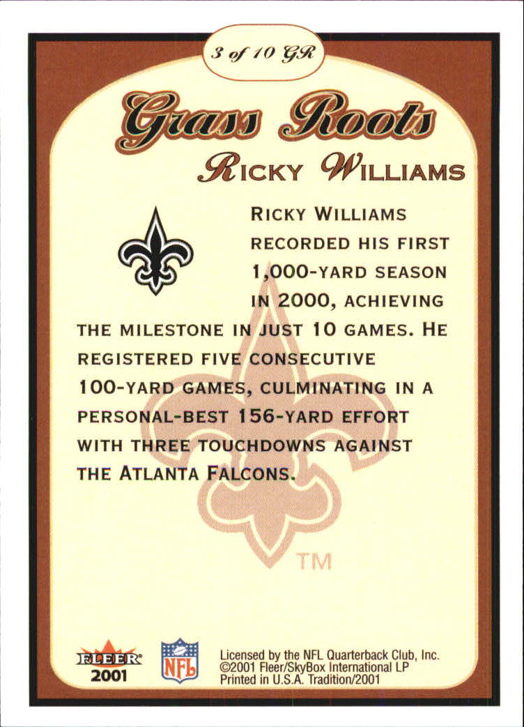 A7343- 2001 Fleer Tradition FB #s 1-450 +Inserts -You Pick- 15+ FREE US SHIP - Picture 375 of 398