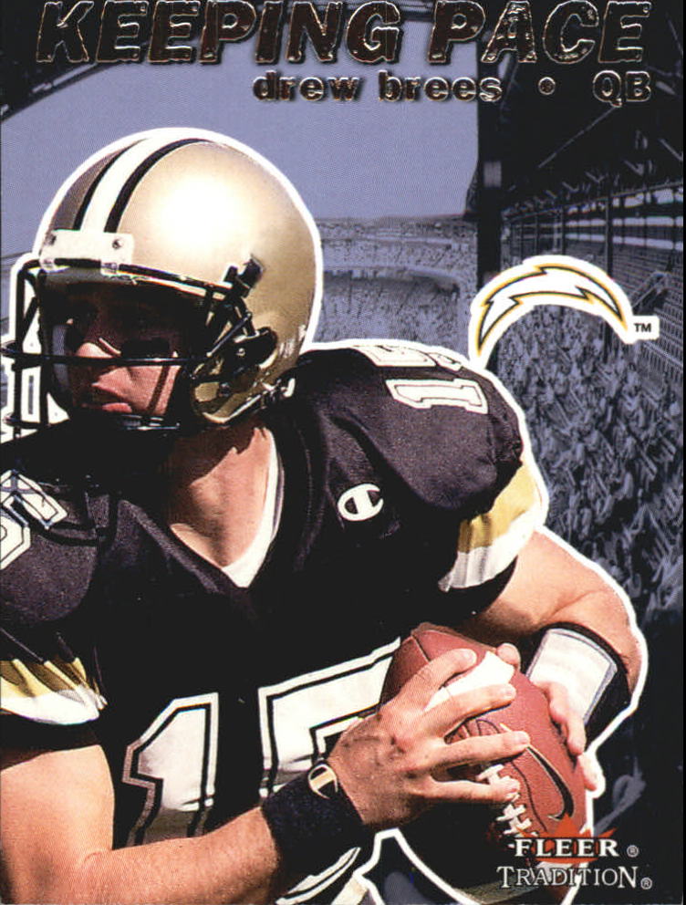 2001 Fleer Tradition Keeping Pace #2 Drew Brees