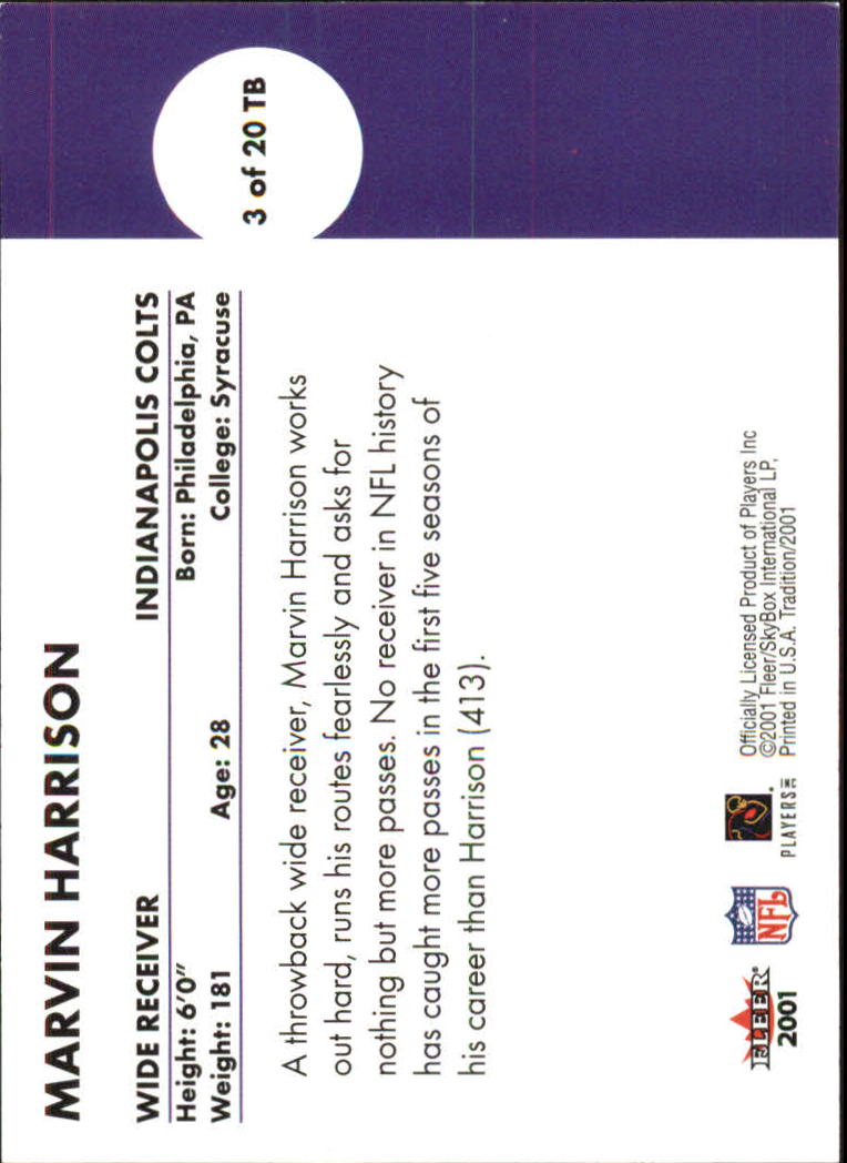 A7343- 2001 Fleer Tradition FB #s 1-450 +Inserts -You Pick- 15+ FREE US SHIP - Picture 392 of 398