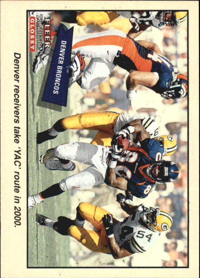2001 Fleer Tradition Glossy #348 Denver Broncos TC