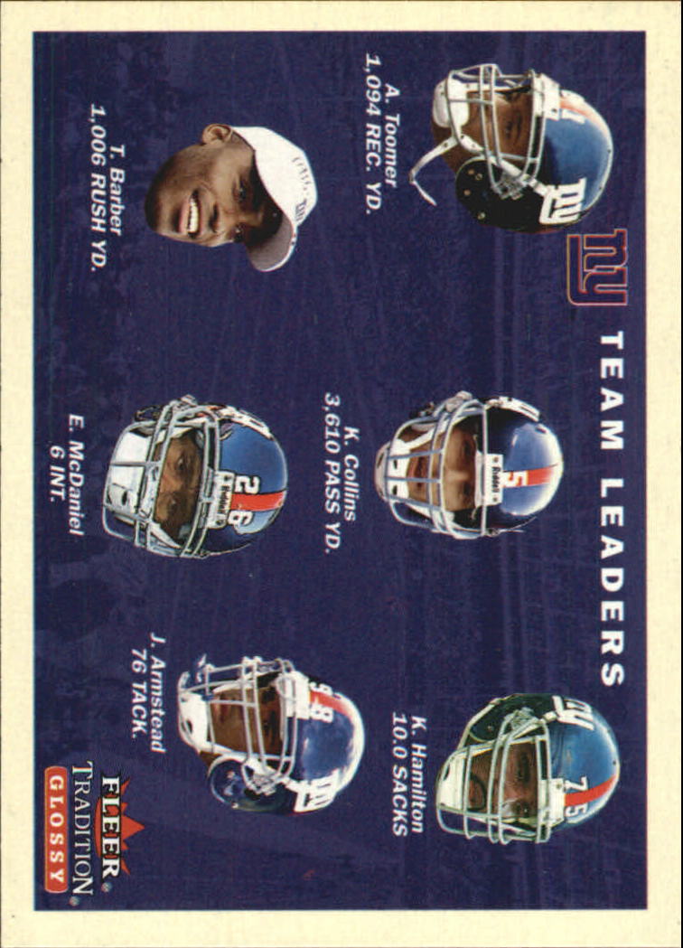2001 Fleer Tradition Glossy #388 New York Giants TL