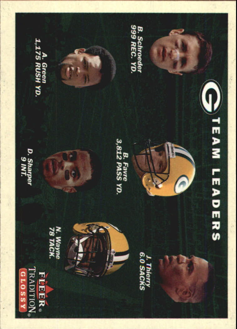 2001 Fleer Tradition Glossy #393 Green Bay Packers TL